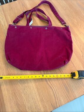 MOOP shop Classic Women's Canvas Tote Bag in Burgundy